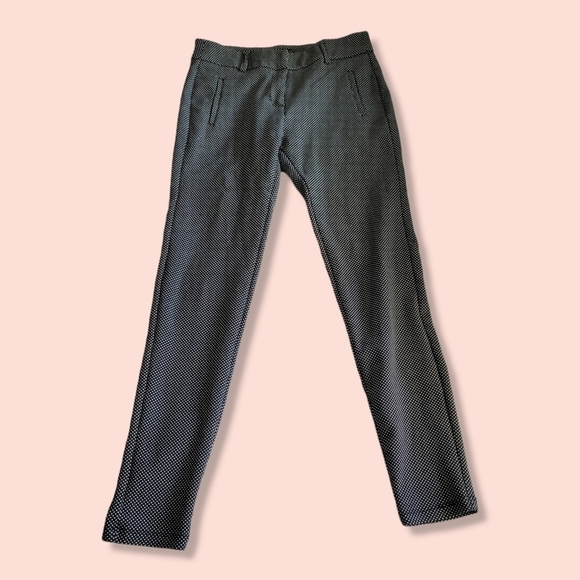 Chocolate black and white polkadot dress pant size medium - Picture 1 of 6